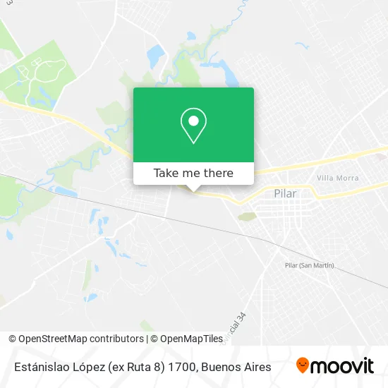 Mapa de Estánislao López (ex Ruta 8) 1700
