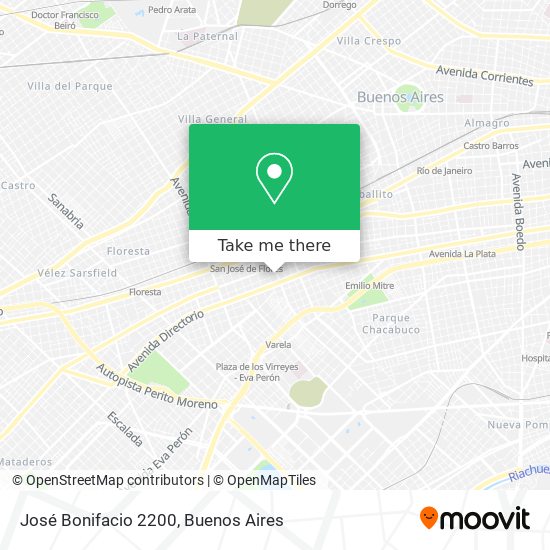 José Bonifacio 2200 map