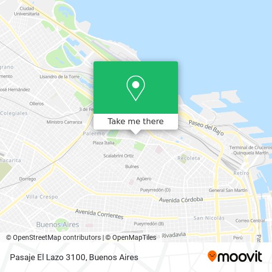 Mapa de Pasaje El Lazo 3100