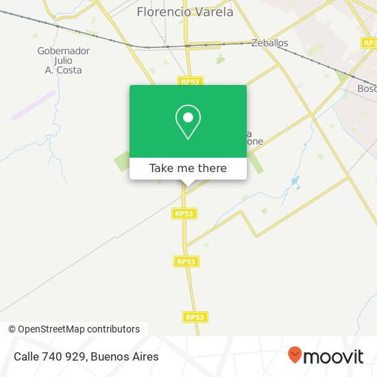 Calle 740 929 map