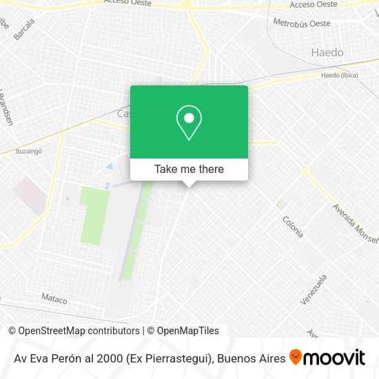 Av  Eva Perón al 2000 (Ex Pierrastegui) map