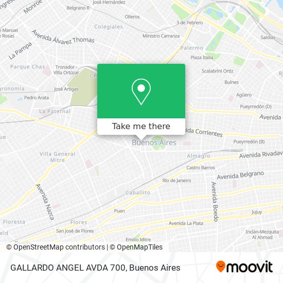Mapa de GALLARDO ANGEL AVDA  700