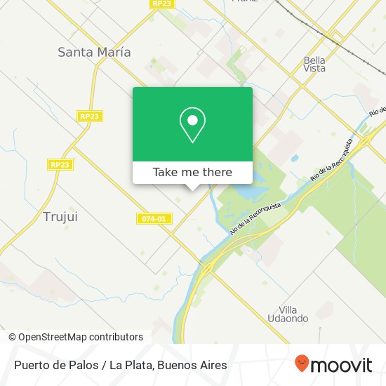 Mapa de Puerto de Palos / La Plata