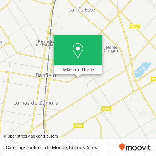 Catering-Confiteria le Monde map