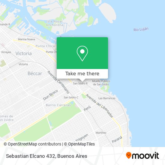 Sebastian Elcano 432 map
