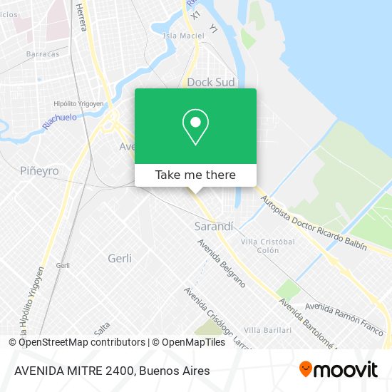 Mapa de AVENIDA MITRE 2400