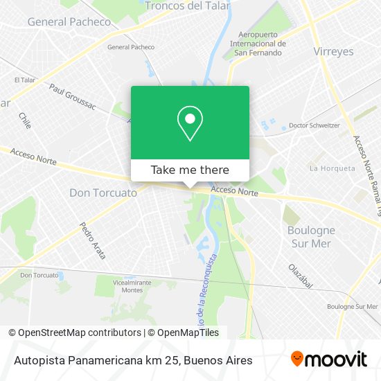 Autopista Panamericana km 25 map
