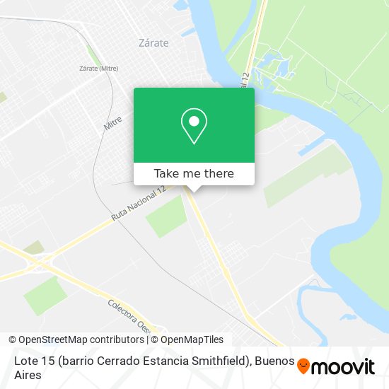 Lote 15 (barrio Cerrado Estancia Smithfield) map