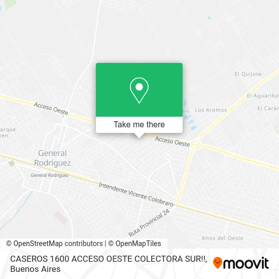 CASEROS 1600   ACCESO OESTE COLECTORA SUR!! map