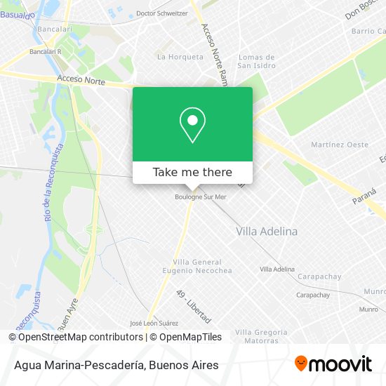 Agua Marina-Pescadería map
