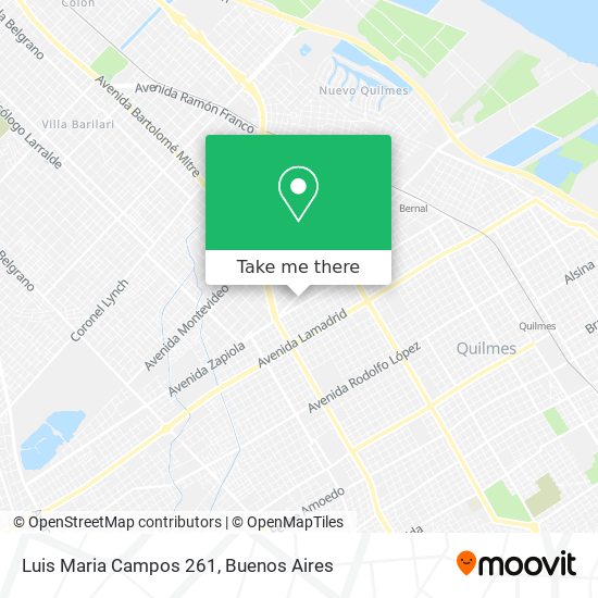 Luis Maria Campos 261 map