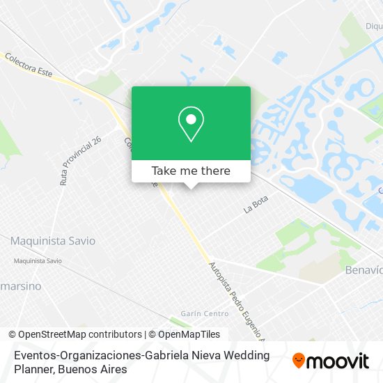 Eventos-Organizaciones-Gabriela Nieva Wedding Planner map