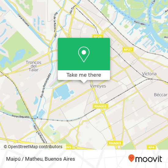 Maipú / Matheu map