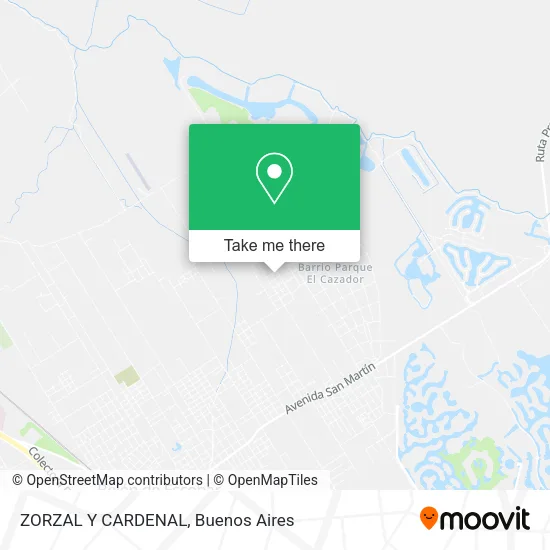 Mapa de ZORZAL Y CARDENAL
