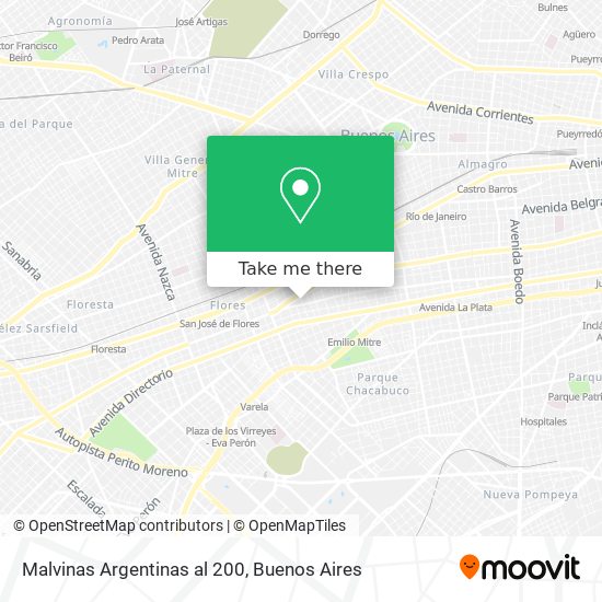 Malvinas Argentinas al 200 map