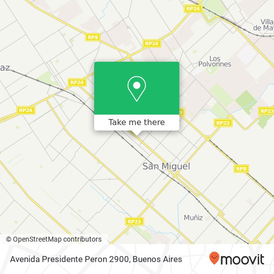Avenida Presidente Peron 2900 map
