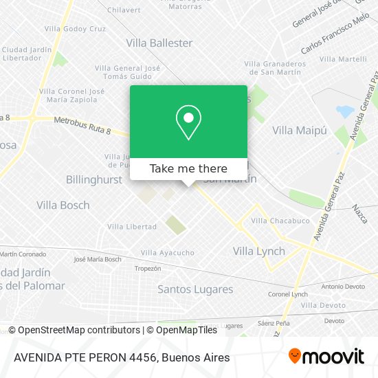 AVENIDA PTE  PERON 4456 map