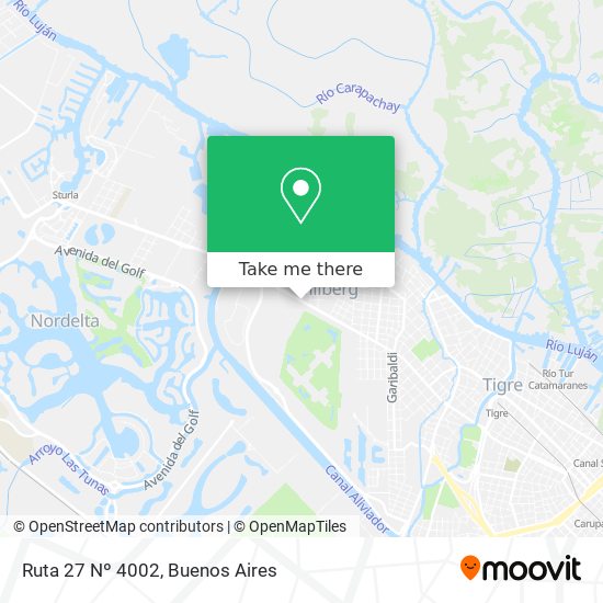 Mapa de Ruta 27 Nº 4002