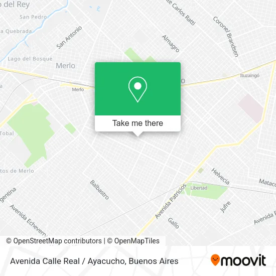 Avenida Calle Real / Ayacucho map