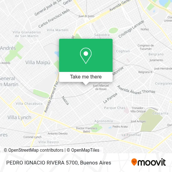 PEDRO IGNACIO RIVERA  5700 map