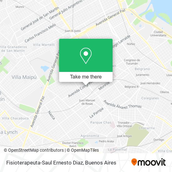 Fisioterapeuta-Saul Ernesto Diaz map