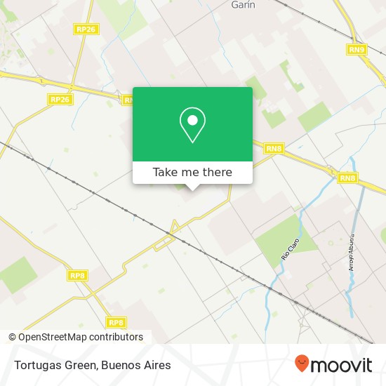 Tortugas Green map