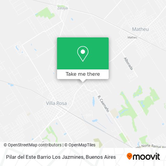 Pilar del Este  Barrio Los Jazmines map