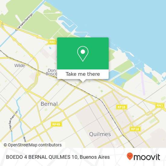 BOEDO 4 BERNAL QUILMES 10 map