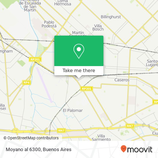 Mapa de Moyano al 6300