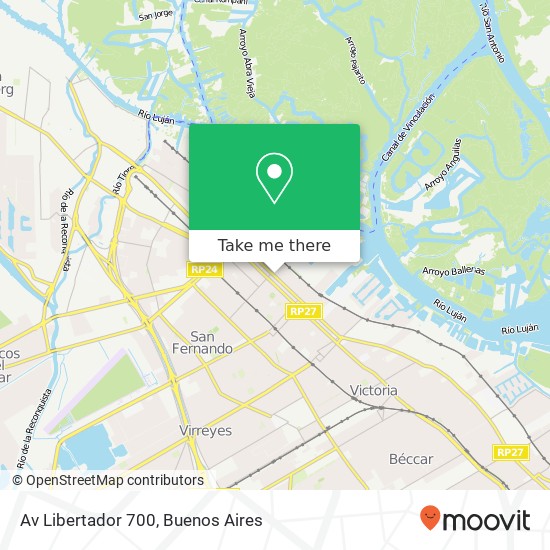 Av Libertador 700 map