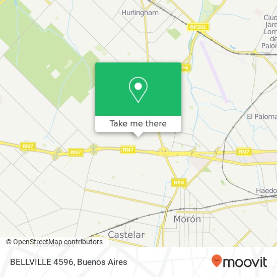 Mapa de BELLVILLE 4596