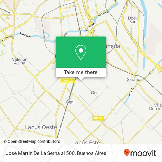 José Martin De La Serna al 500 map