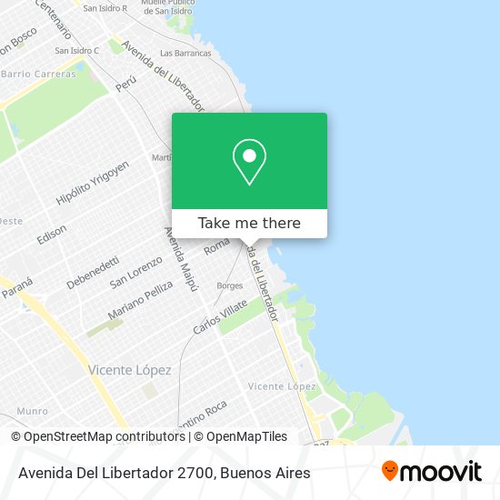 Mapa de Avenida Del Libertador 2700