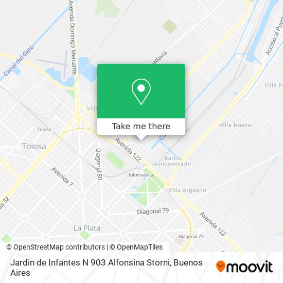 Mapa de Jardin de Infantes N 903 Alfonsina Storni