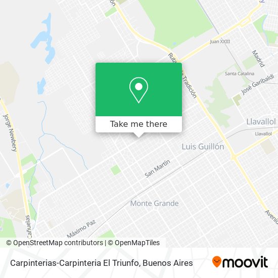 Carpinterias-Carpinteria El Triunfo map