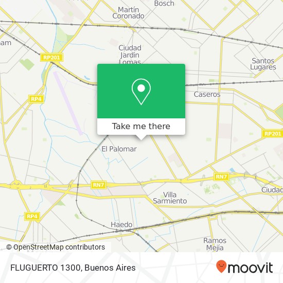 FLUGUERTO 1300 map
