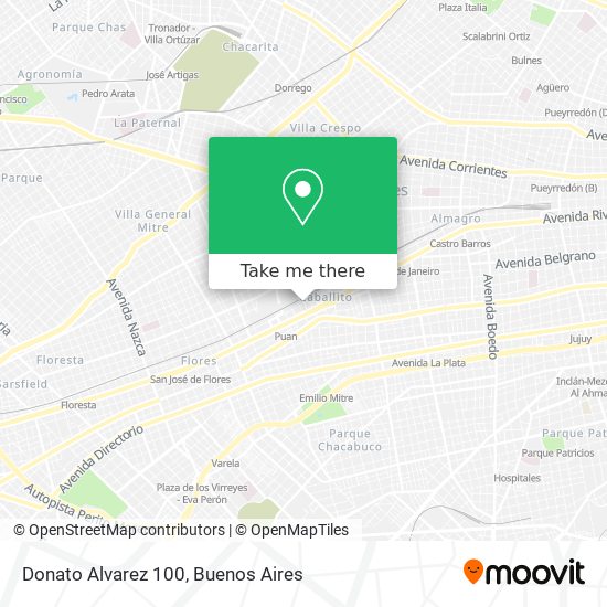 Donato Alvarez 100 map
