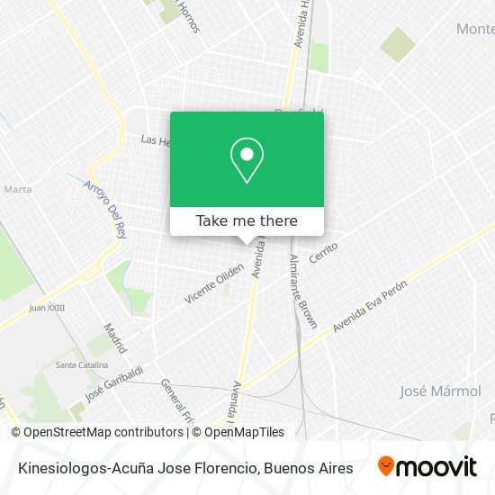 Kinesiologos-Acuña Jose Florencio map