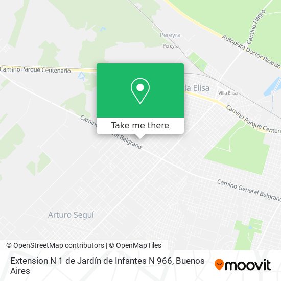 Extension N 1 de Jardín de Infantes N 966 map