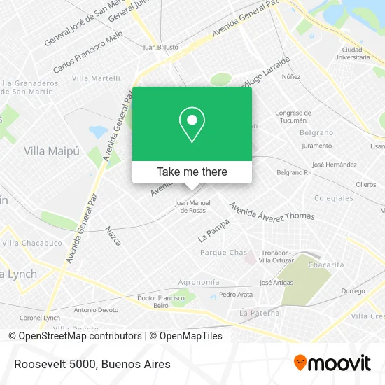 Mapa de Roosevelt  5000