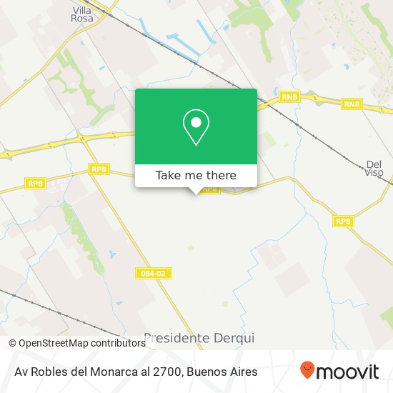 Mapa de Av  Robles del Monarca al 2700