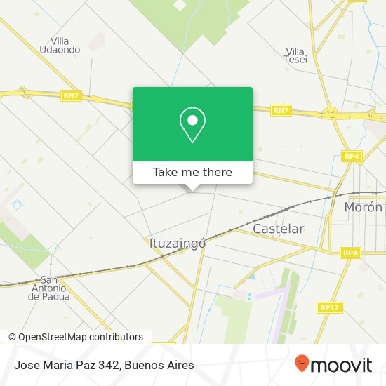 Jose Maria Paz  342 map