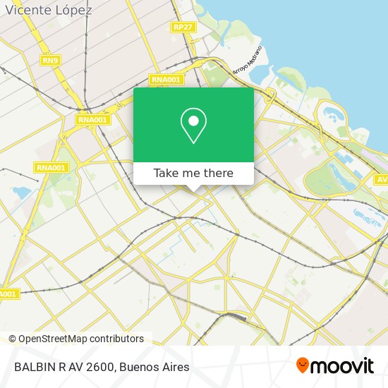 BALBIN R  AV  2600 map