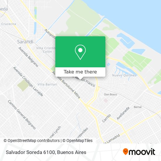 Salvador Soreda 6100 map