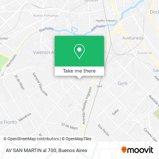 AV SAN MARTIN  al 700 map