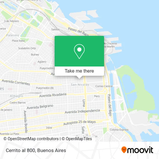 Cerrito al 800 map