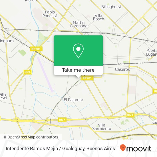 Intendente Ramos Mejía / Gualeguay map