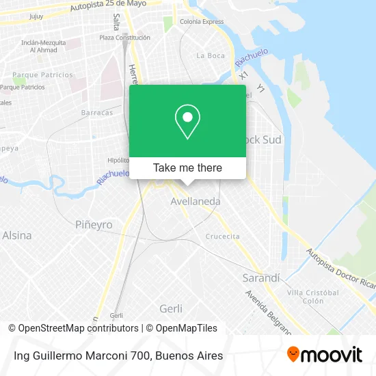Mapa de Ing  Guillermo Marconi 700