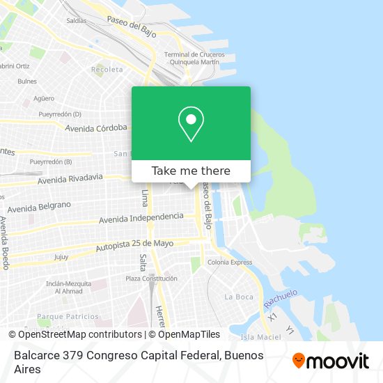 Balcarce 379  Congreso  Capital Federal map