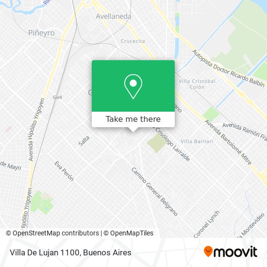 Villa De Lujan 1100 map